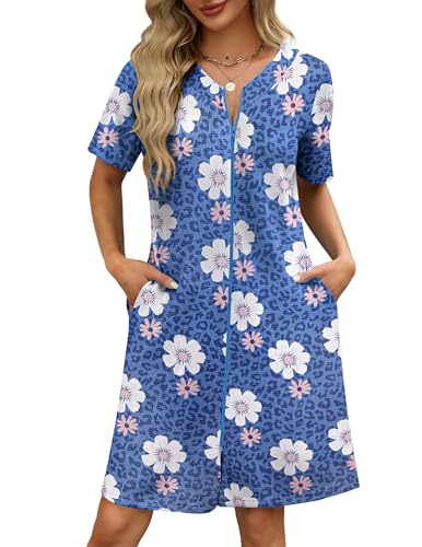 Blue Leopard Floral