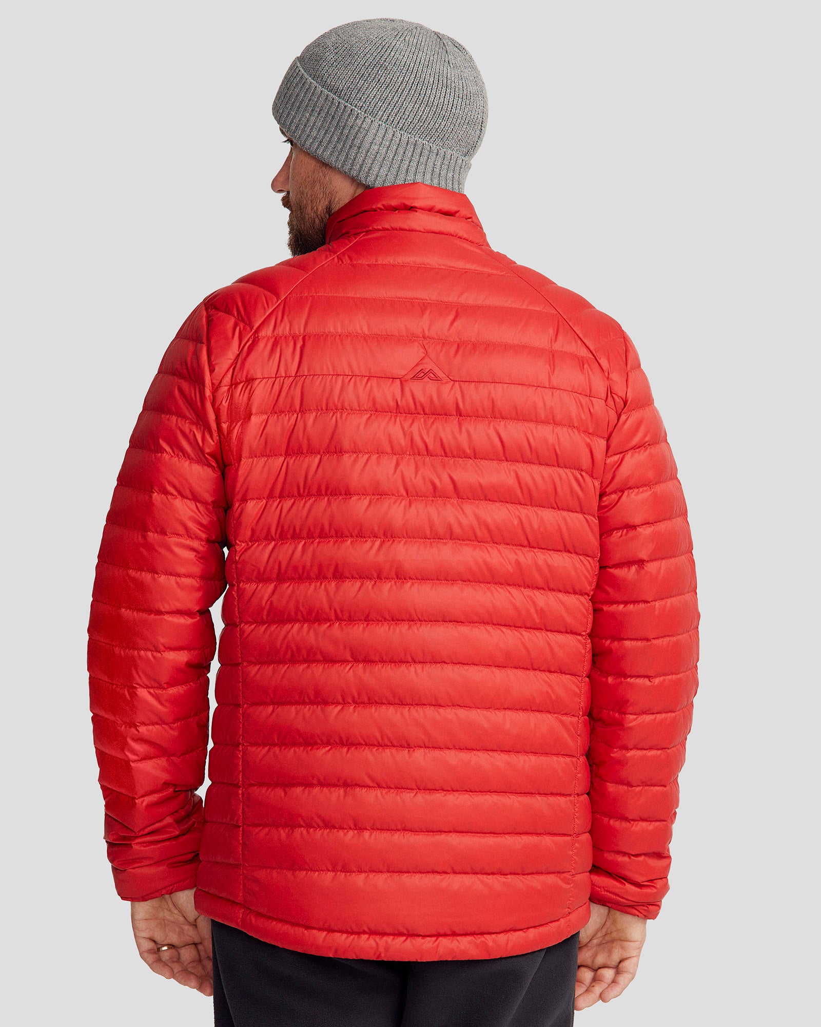 Men's Heli Down Jacket V4 - Lightweight Winter Coat with Spicy Chili Pepper Color - Perfect for Skiing, Hiking & Cold Weather Outdoor Activities