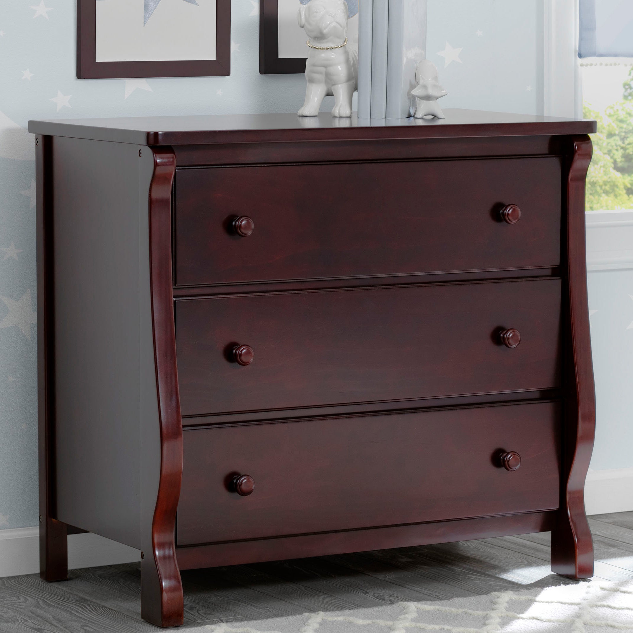 Universal 3-Drawer Dresser with Interlocking Drawers - Sturdy Bedroom Storage Organizer for Clothes, Accessories & Home Decor - Perfect for Bedrooms, Dorms & Apartments