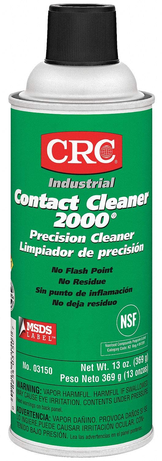 CRC Industries 03150 Contact Cleaner 2000 - Fast Drying Electronics Cleaner for Circuit Boards, Switches & Connectors - Ideal for Automotive, Industrial & Home Electronics Maintenance