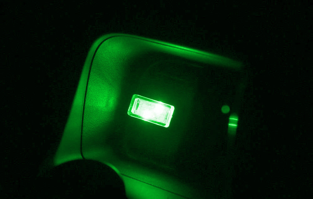 Emerald Green USB LED Car Interior Ambient Lighting Kit - Miniature Accent Lights for Cars, Trucks & SUVs - Enhance Mood & Style While Driving at Night