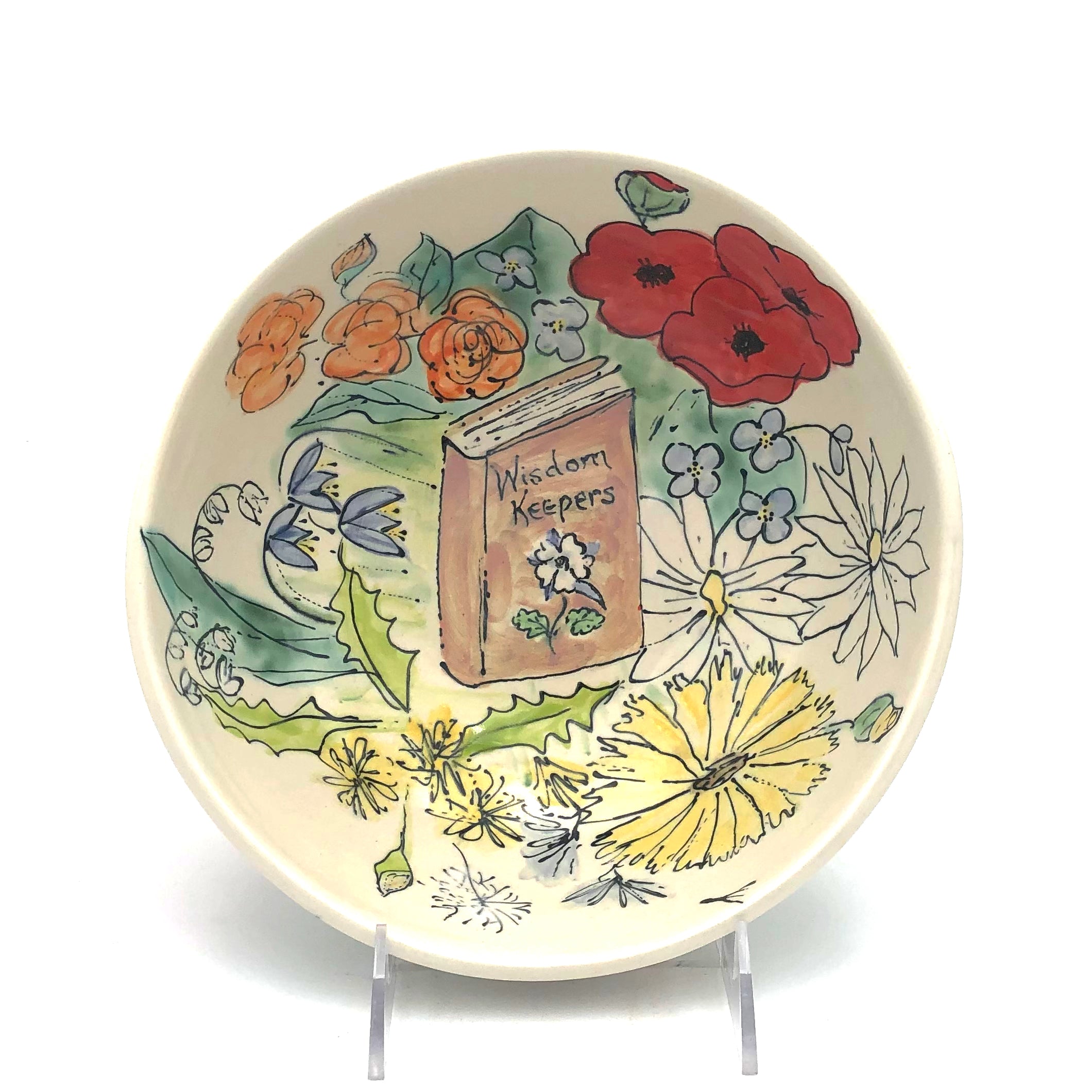 Sullivan Medium Bowl - 'Minds are Like Flowers, They Open When Ready' #DS1660 - Perfect for Home Decor, Kitchen Storage & Gift Giving