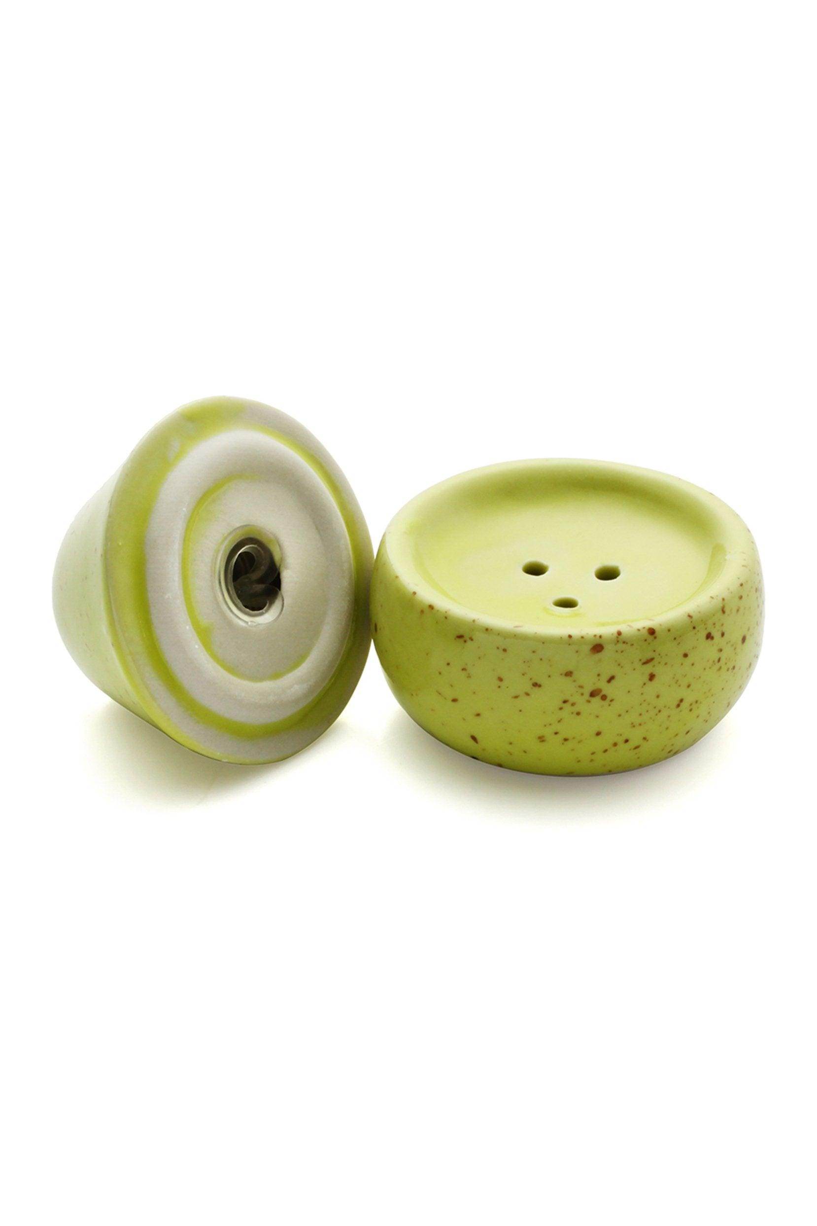 Premium Ceramic Salt and Pepper Shakers Set of 6 - Elegant Pear-Shaped Design for Dining Table, Kitchen Decor & Gift Giving - Perfect Pair Pear CGF0179