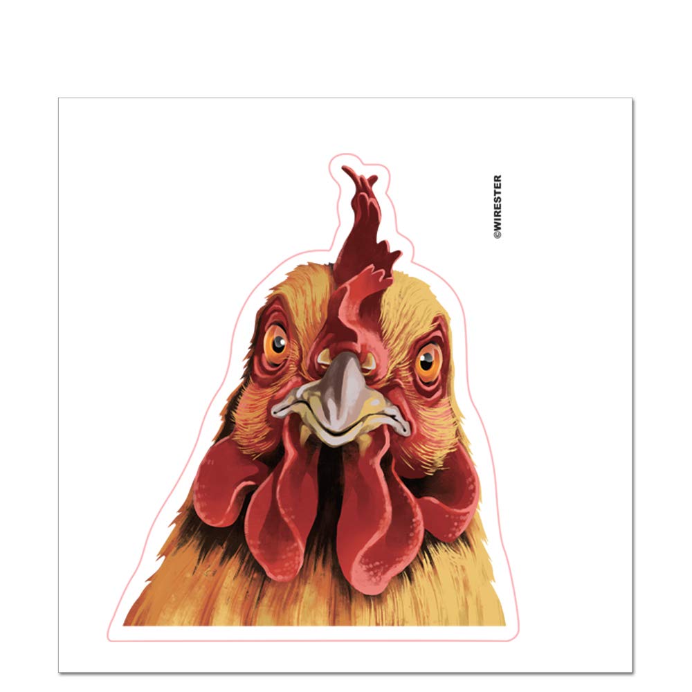 5 x 5 Inch Cochin Chicken Vinyl Decal Stickers - Removable Waterproof Laptop Stickers for MacBook, iPad, Phone, Car, Tumblers & Smooth Surfaces - Perfect for Personalizing Devices, Gifts & Home Decor