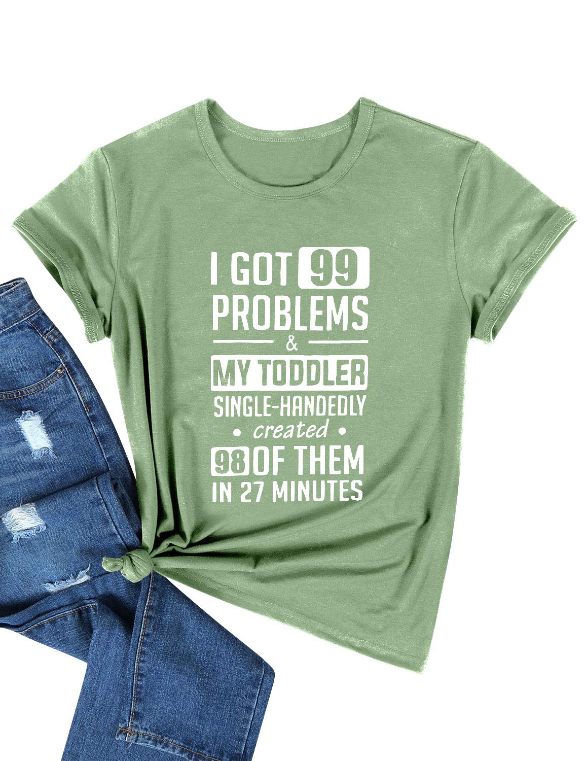 Funny Graphic Tee Shirts for Women with Saying - Mom Life Shirts - Comfortable Cotton T-Shirts for Everyday Wear, Mother's Day Gifts & Casual Outfits
