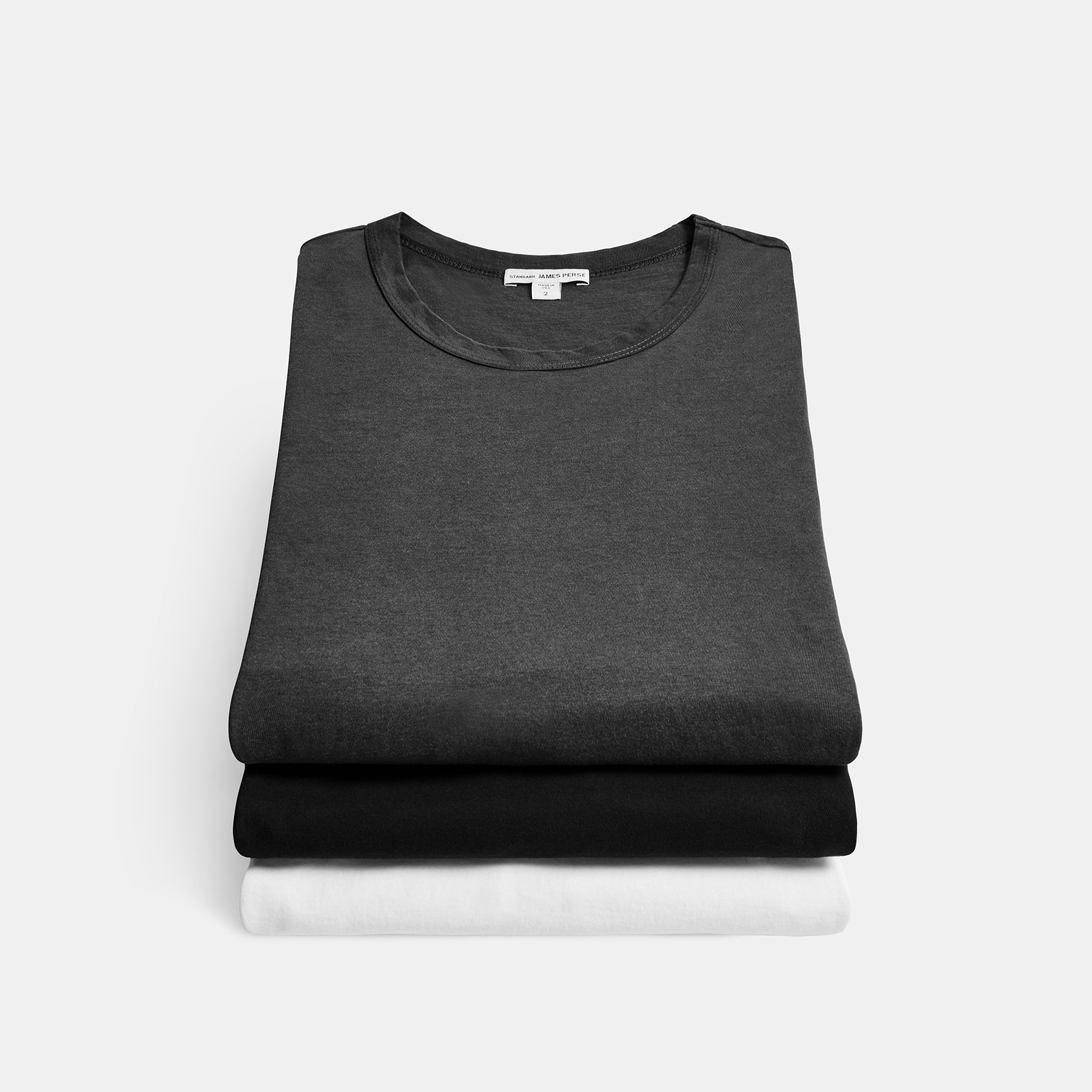 3 Pack Men's Short Sleeve Crew Neck T-Shirts - Black, White & Carbon Pigment - Soft Cotton Casual Tees for Everyday Wear, Gym & Outfits