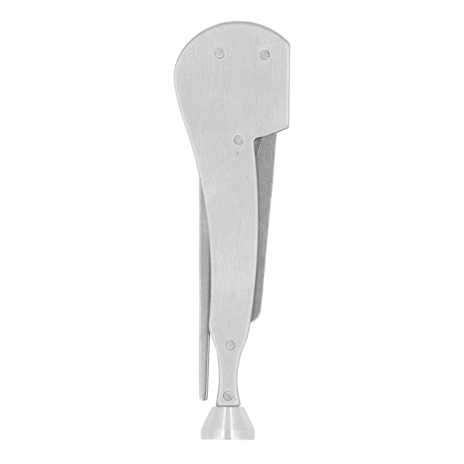 Qinlorgo 3-in-1 Stainless Steel Pipe Tamper Tool with Nozzle Cleaner & Chimney Scraper - Durable Wood Handle Tamping Utensil for Hose Pipe Maintenance, Piping Nozzle Supply & Citrus Processing - Perfect for Home Brewing, BBQ Grilling & Plumbing Repairs