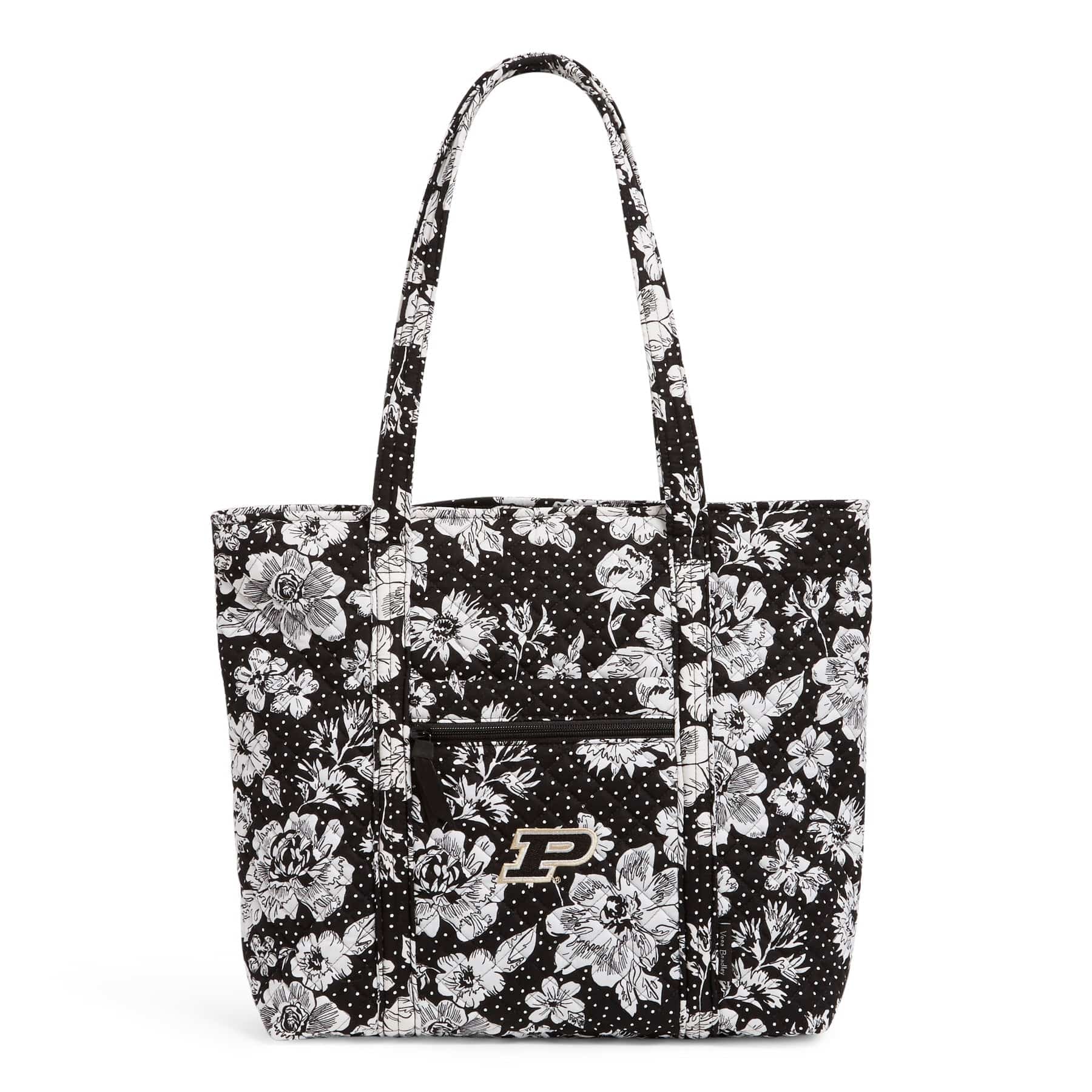 Stylish Collegiate Vera Bradley Tote Bag for Women - Durable & Spacious Campus, Work & Travel Tote - Perfect for School, Office & Weekend Getaways