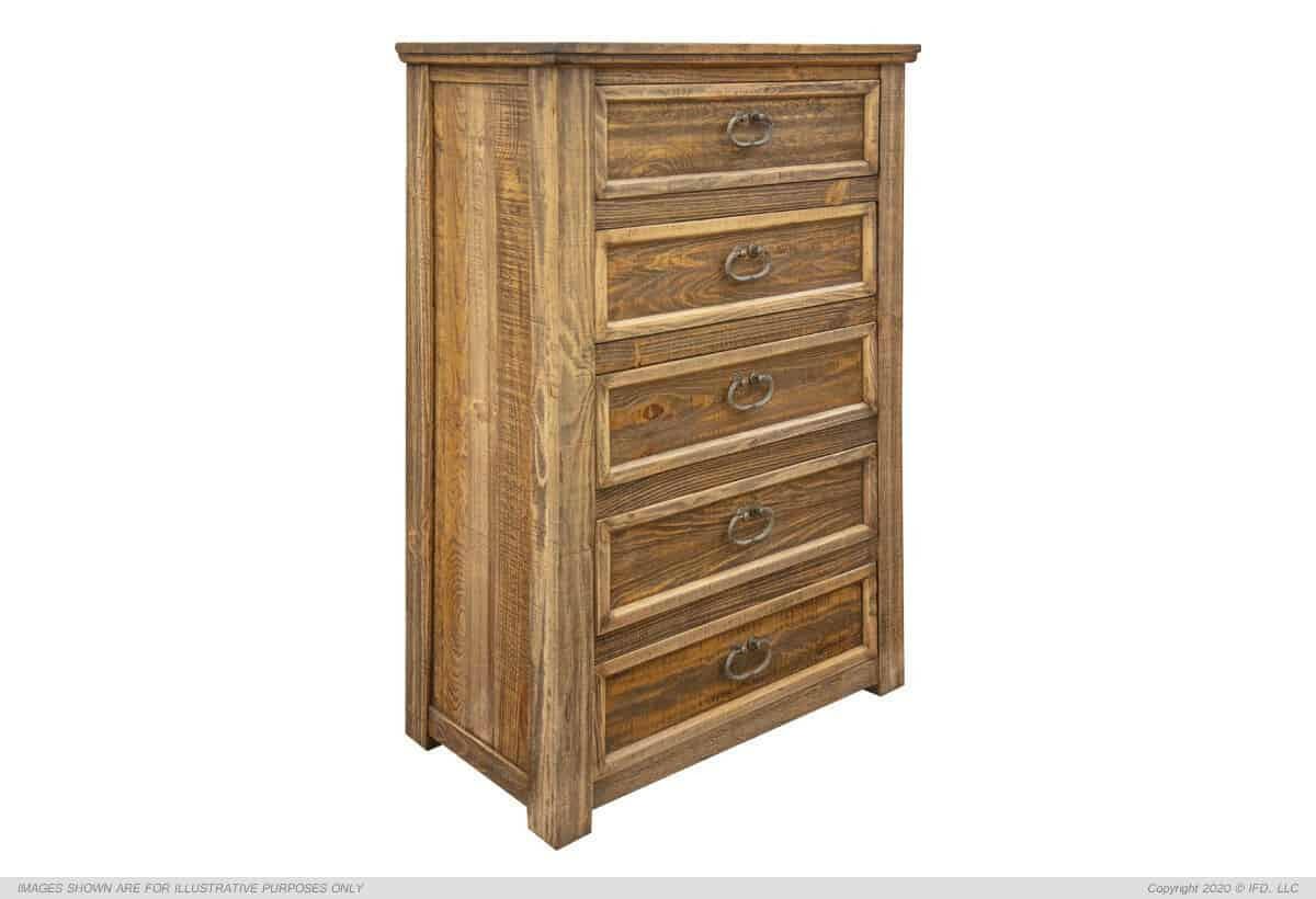 Montana Marquez Chest IFD1141CHT - Stylish Wooden Storage Cabinet for Bedroom, Living Room, or Office - Perfect for Organizing Clothes, Books, and Home Decor