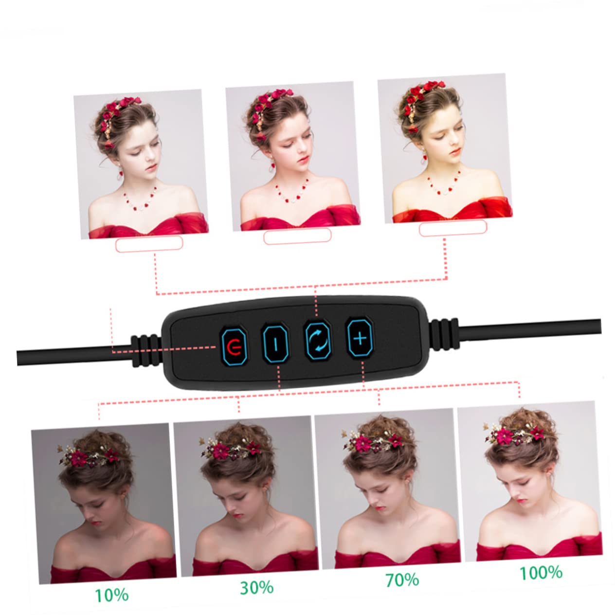 Minkissy Professional LED Video Tripod Set with Beauty Fill Light - Adjustable Telescopic Stand for Camera, Selfie, Live Streaming & Photography - Perfect for YouTube, TikTok, Vlogging & Content Creation