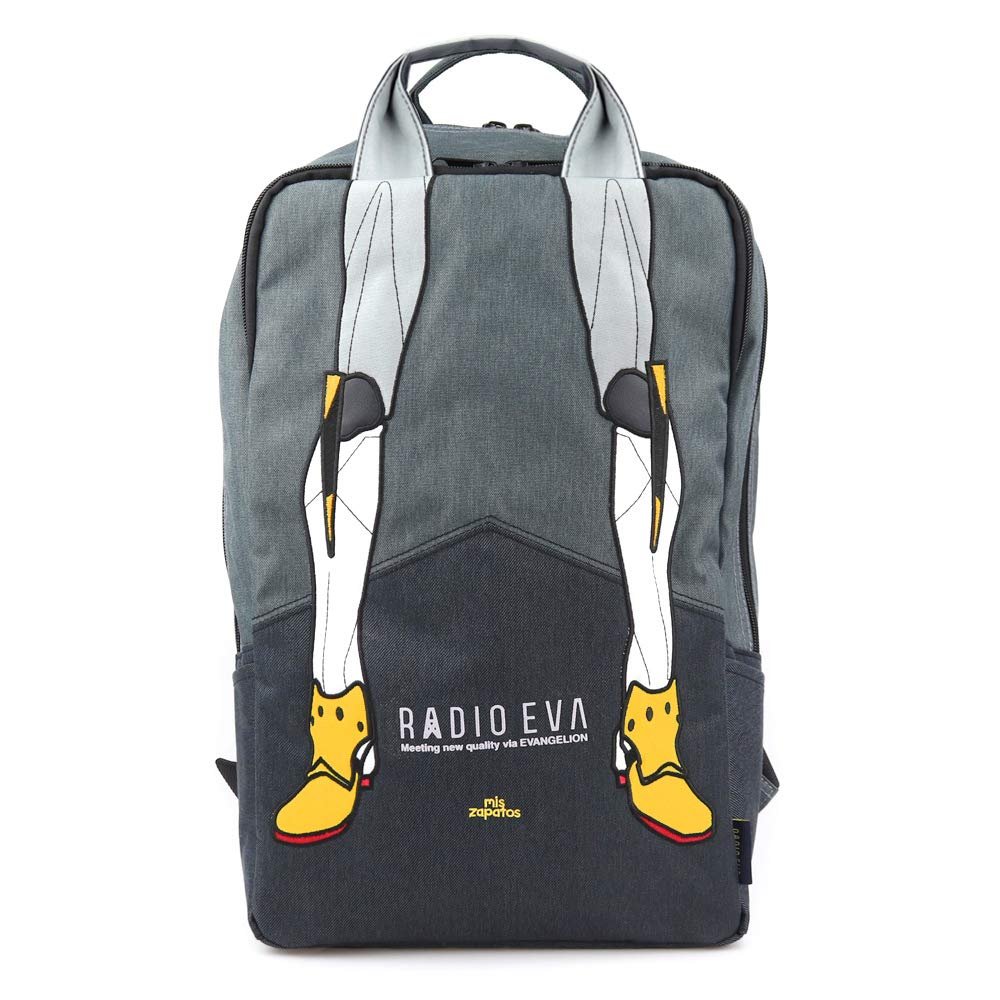 **RADIO EVA EVANGELION Laptop Backpack for Men & Teens - Stylish Grey Anime School & Travel Backpack for Work, College & Daily Use**