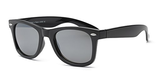 Black, Silver Mirror Lens