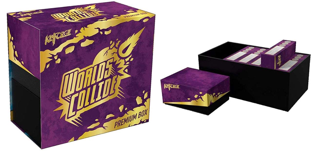 Keyforge: Worlds Collide Premium Trading Card Game Box - Collectible Card Game for Adults & Teens - Perfect for Game Nights, Tournaments & Strategy Lovers
