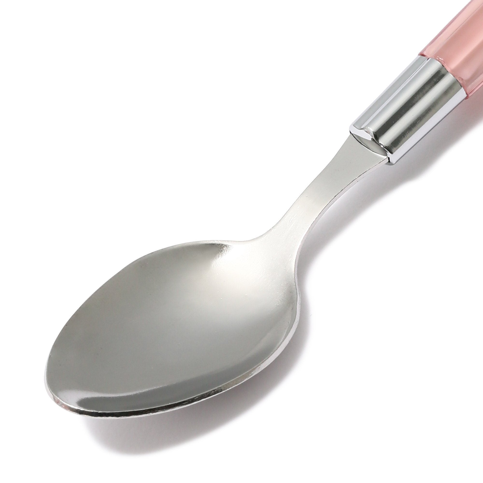 Connie Cutlery Set - 8-Piece Stainless Steel Knife Set with Layered Pink Handle - Perfect for Kitchen, Dining, and Gift Giving