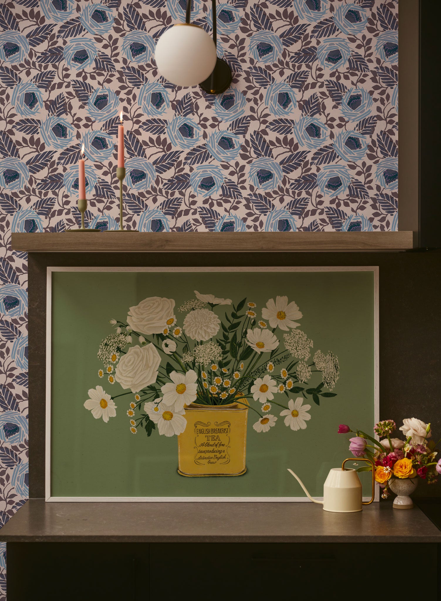 Hey Bud! Premium Peel and Stick Wallpaper - Self-Adhesive Removable Wallpaper for Home Decor, Bedroom, Living Room, Office - Easy to Install & Remove