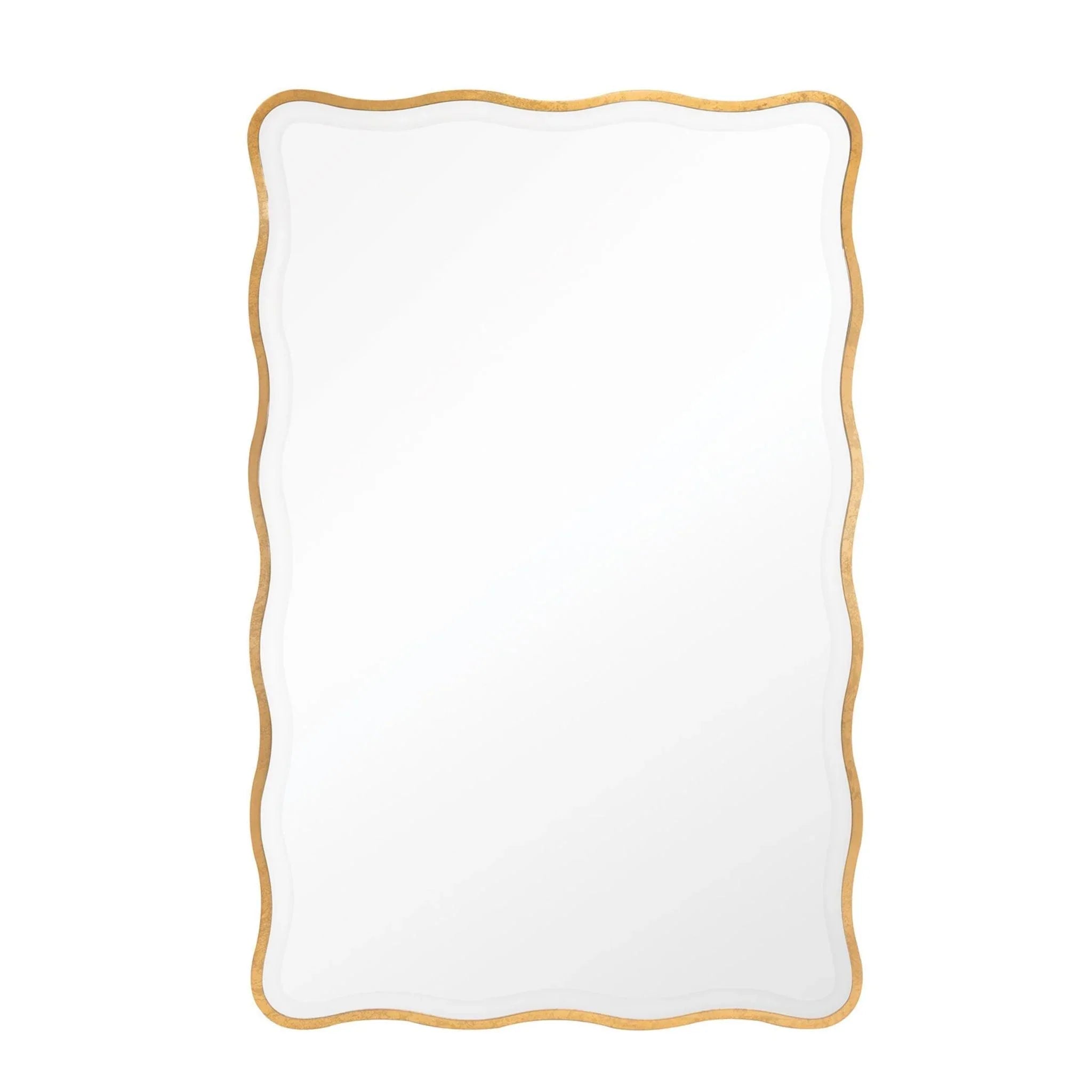Elegant Candice Rectangle Gold Wall Mirror - Modern Home Decor for Living Room, Bedroom & Entryway