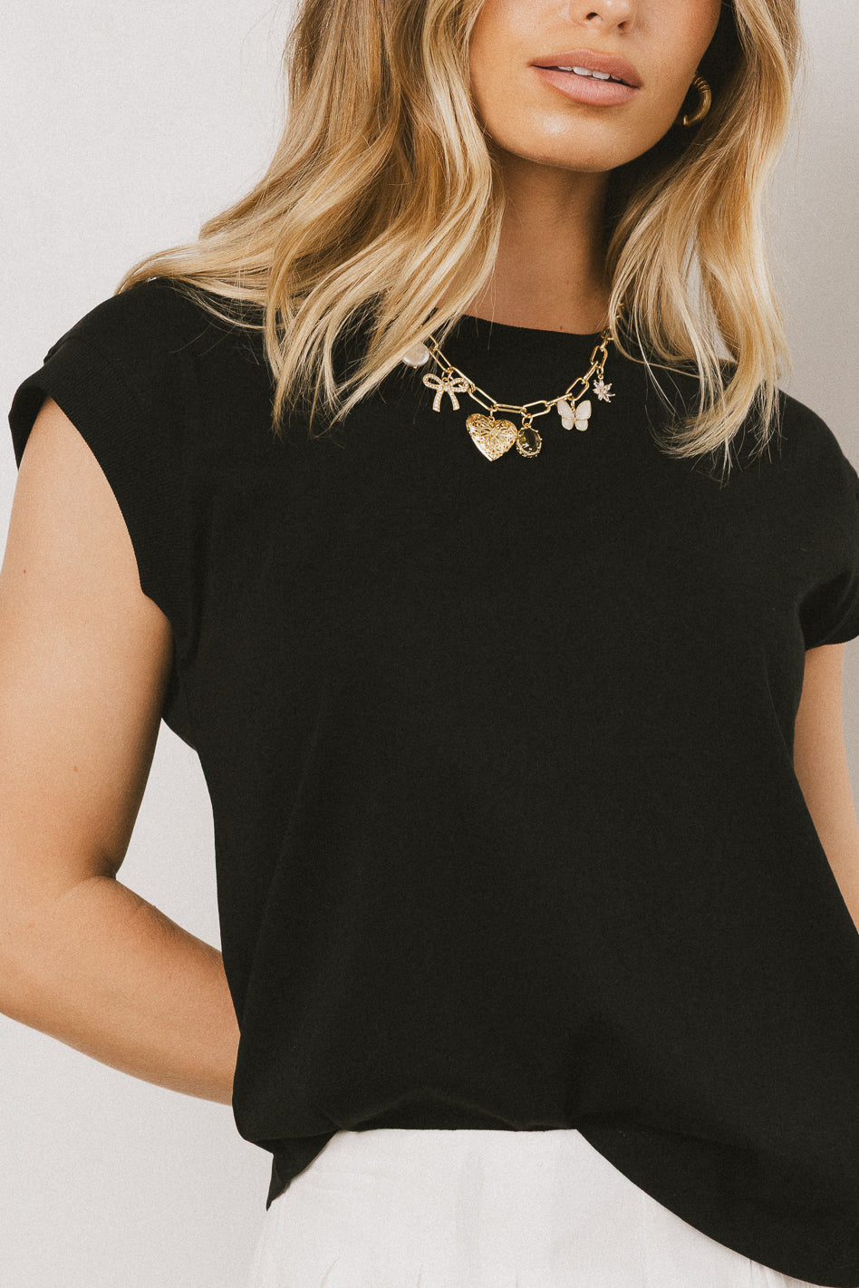 Arlo Women's Black Top - Stylish & Comfortable Casual Shirt for Everyday Wear, Work, and Outings