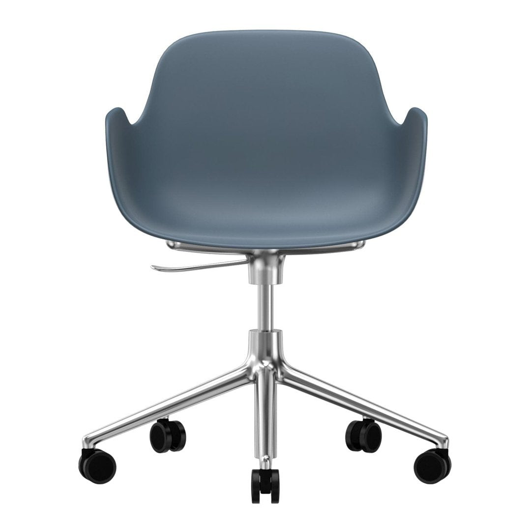 Modern Form Armchair with 5W Swivel Base & Gas Lift Mechanism - Ergonomic Office Chair for Home & Workspace Comfort