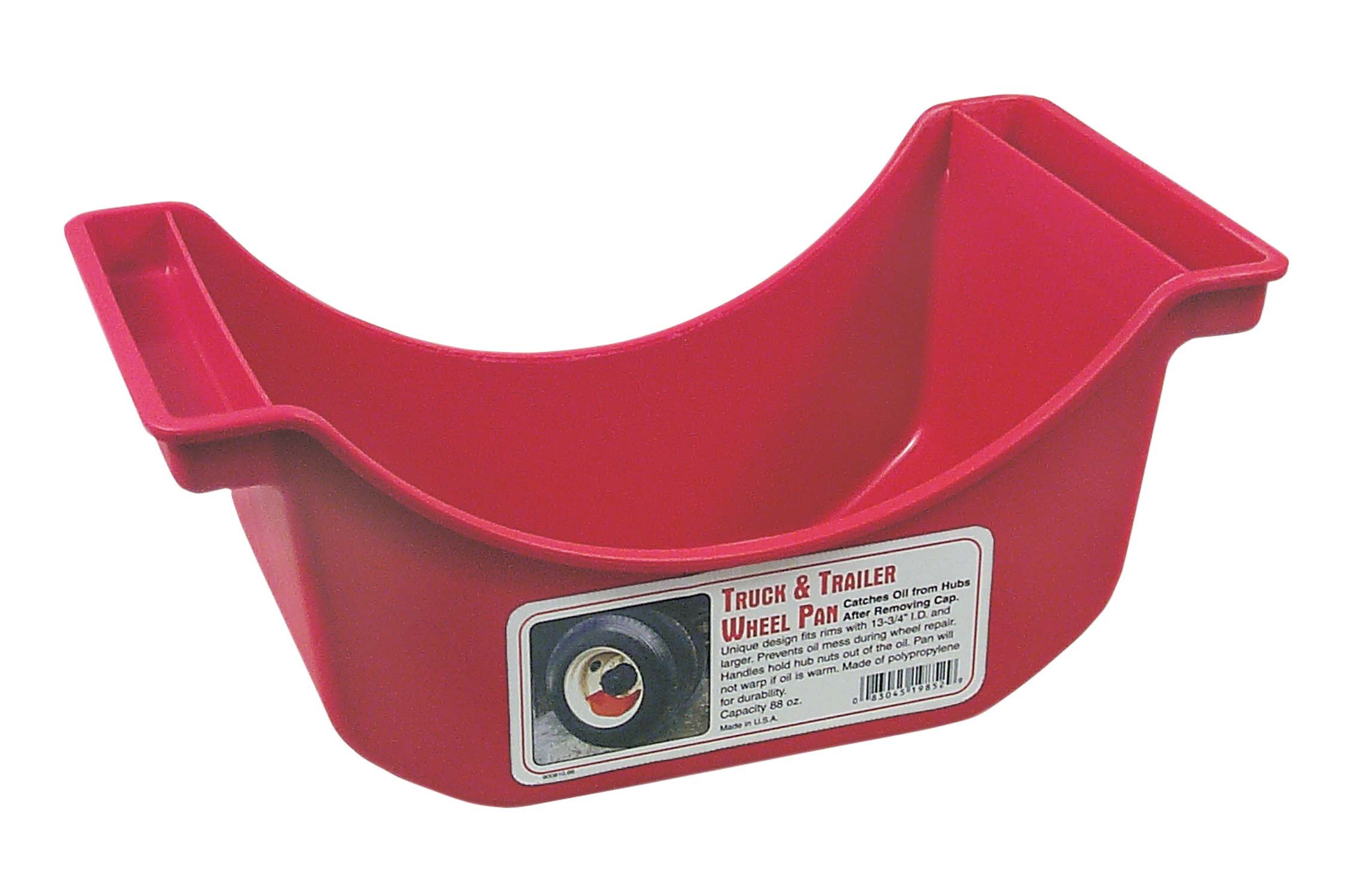 Lisle 19852 Heavy Duty Truck and Trailer Wheel Pan - Durable Steel Rim Protector for Semi Trucks & Commercial Trailers - Perfect for Tire Changes, Maintenance & Roadside Repairs