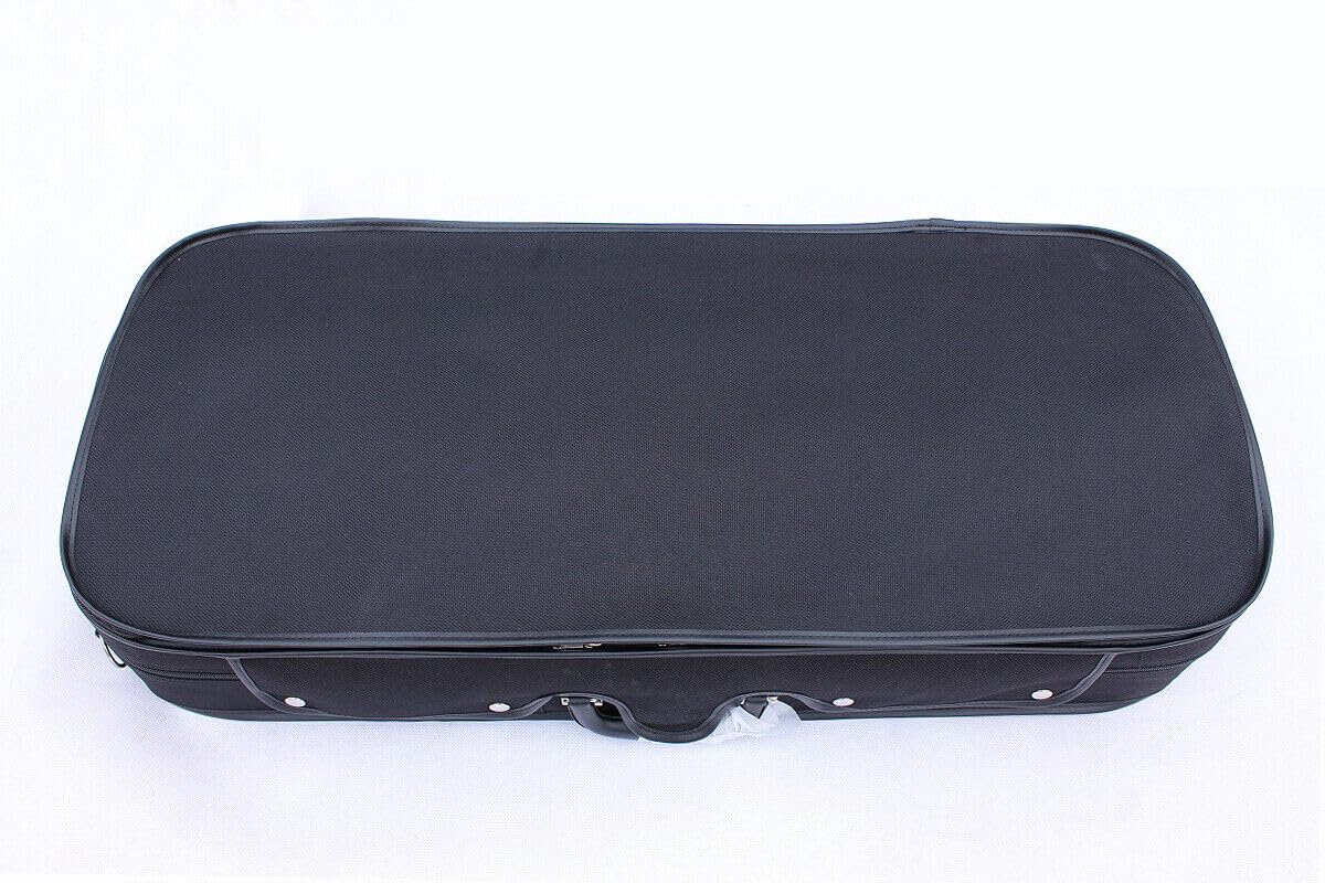 Adjustable Double Violin & Viola Case - Hard Shell Backpack with 4 Bow Holders & 2 Back Straps - Fits 2 Violins or 1 Violin & 1 Viola - Perfect for Music Students, Travel & Orchestra Performances