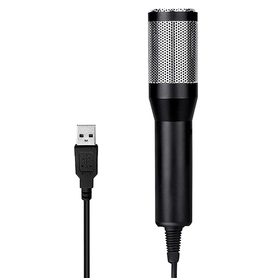 AKT Live Show Condenser Microphone - Professional Studio Recording Mic with Mini Stand for Laptop, PC, Tablet - Perfect for Podcasting, Streaming & Voice Overs