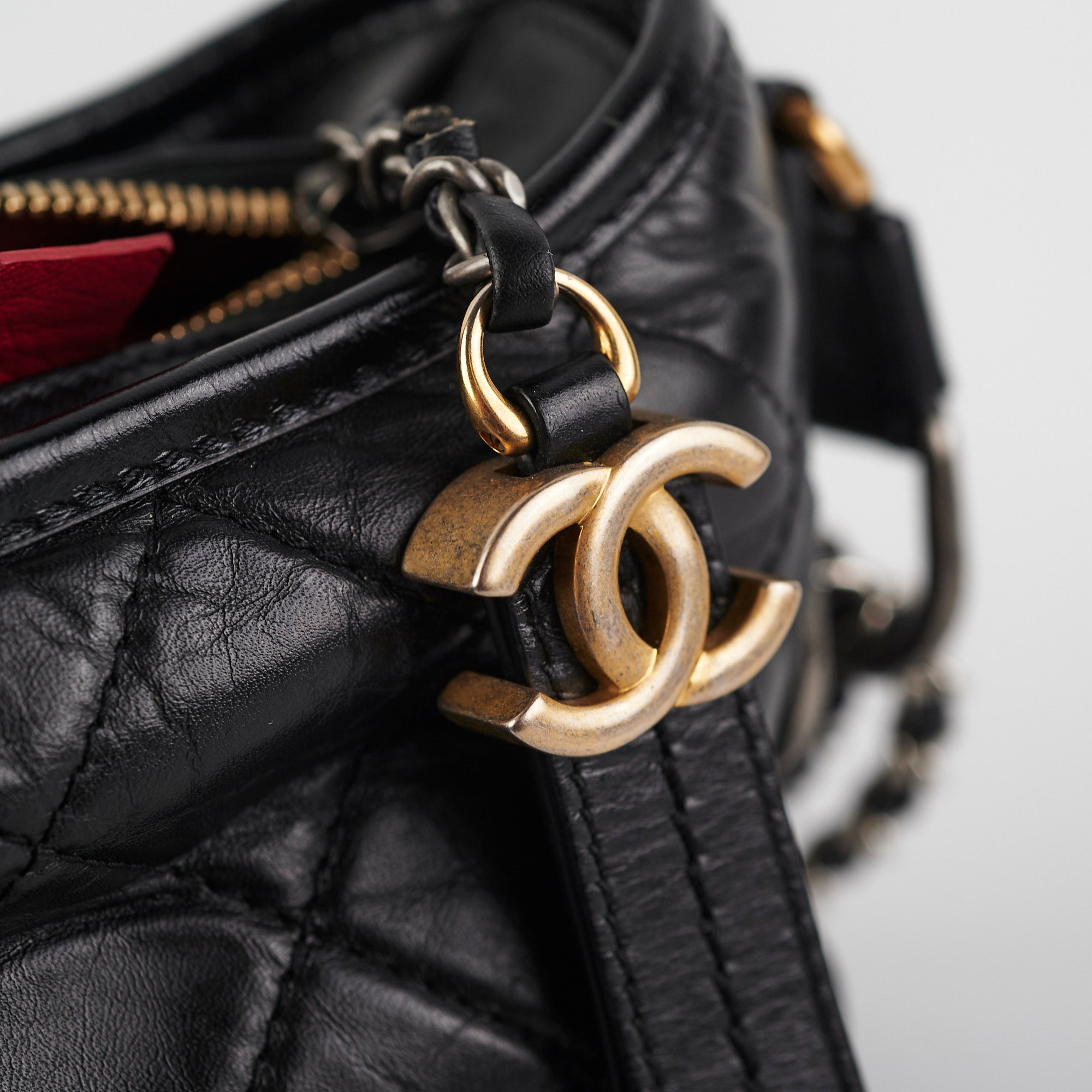 Chanel Small Gabrielle Black Leather Crossbody Bag for Women | Luxury Designer Handbag for Evening Out & Special Occasions