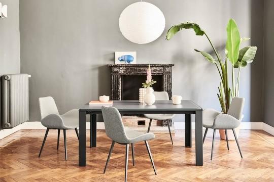 Midj Marcopolo Extendable Dining Table - Expandable Wooden Table for 6-10 People - Perfect for Family Dinners & Entertaining Guests