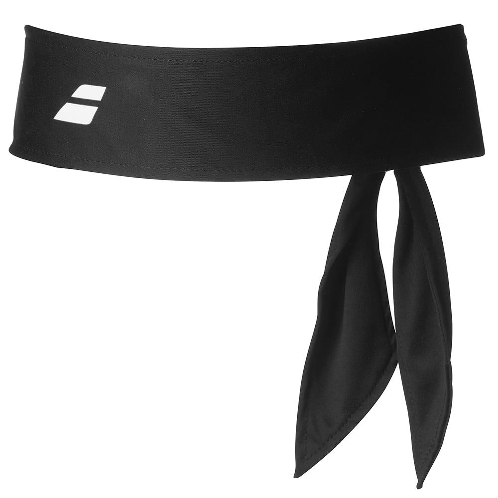 Babolat Tennis Headband Tie - Black | Sweat Absorbing & Non-Slip | Perfect for Tennis, Running & Workouts