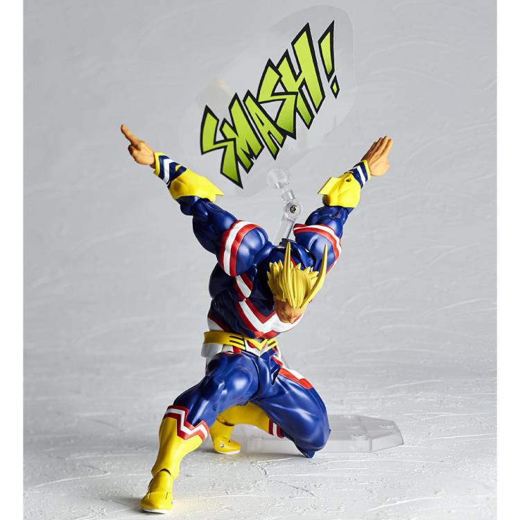 Amazing Yamaguchi Revoltech All Might Action Figure - My Hero Academia Anime Collectible for Display & Play