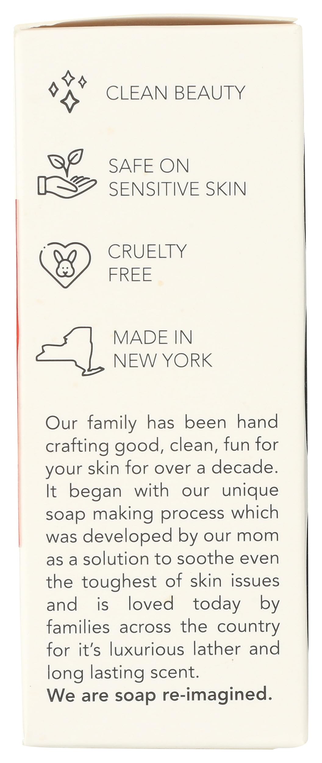RAD SOAP COMPANY American Beauty Bar Soap - 6oz Natural Handmade Soap for Dry & Sensitive Skin | Perfect for Daily Face & Body Wash, Gift Sets, and Spa Treatments