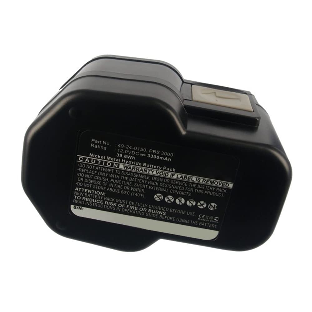 Synergy Digital 12V 3300mAh Ni-MH Replacement Battery for Milwaukee BX12 Power Tools - Ultra High Capacity Power Tool Battery for Drills, Saws & Milwaukee M12 Cordless Tools