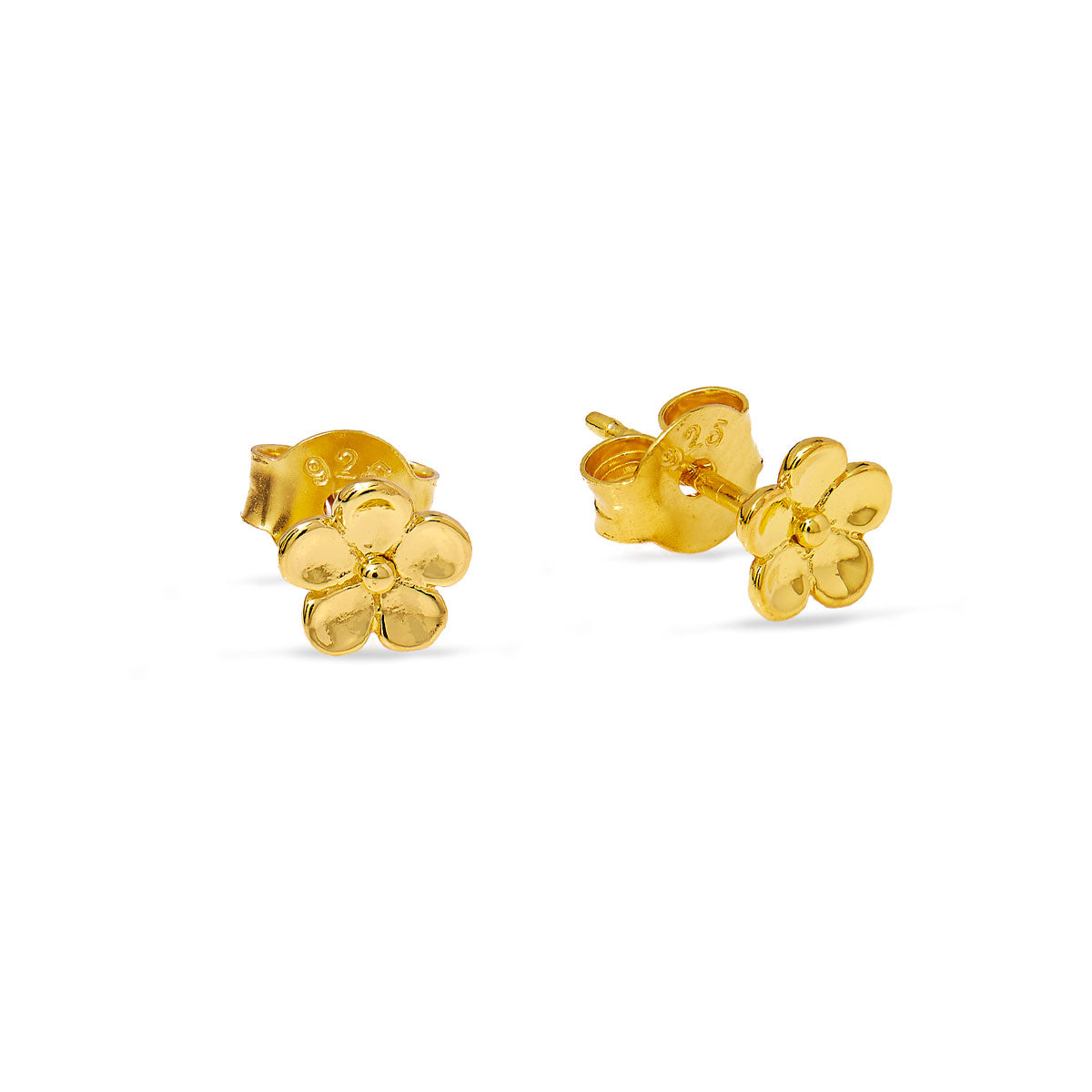 Forget Me Not Gold Stud Earrings - Delicate Floral Dainty Earrings for Women - Perfect for Everyday Wear, Gifts & Special Occasions