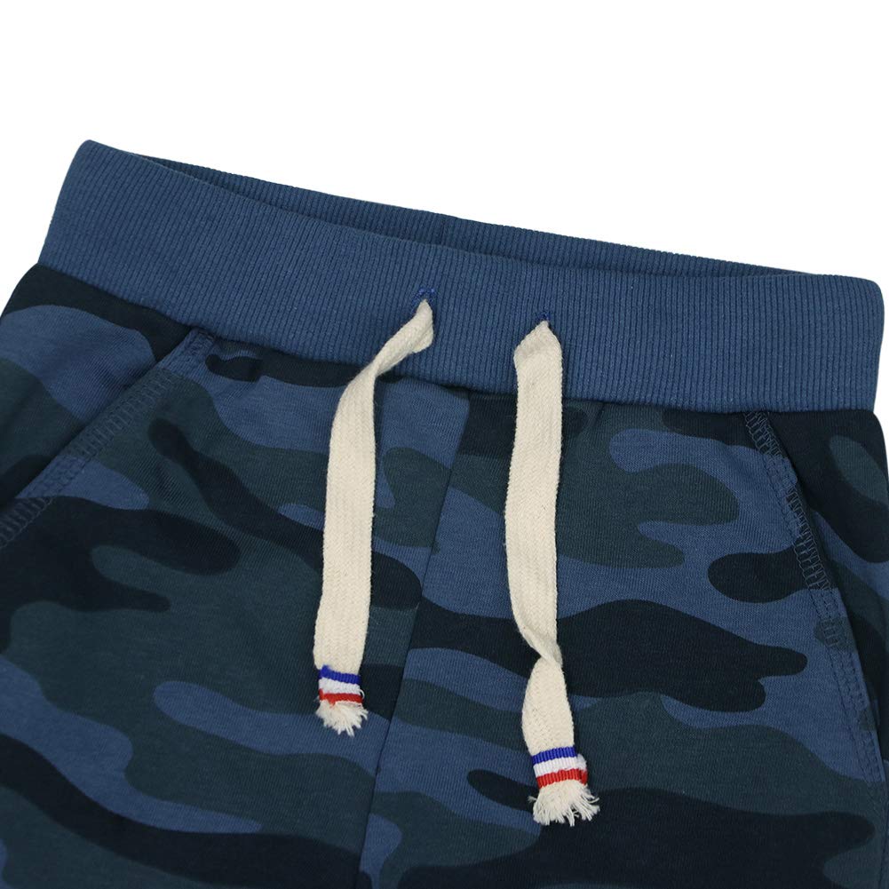 KISBINI Boys' Cotton Camouflage Sweatpants - Comfortable Athletic Jogger Pants for Kids | Perfect for Sports, Playground & Casual Wear