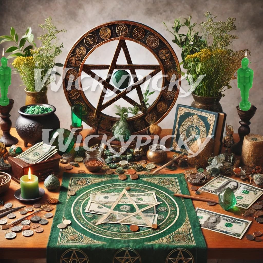 Money Maker Green Woman Figurine - Good Luck Spell Candle for Wealth & Romance - Pack of 1 | Perfect for Manifestation Rituals, Home Decor & Spiritual Gifts