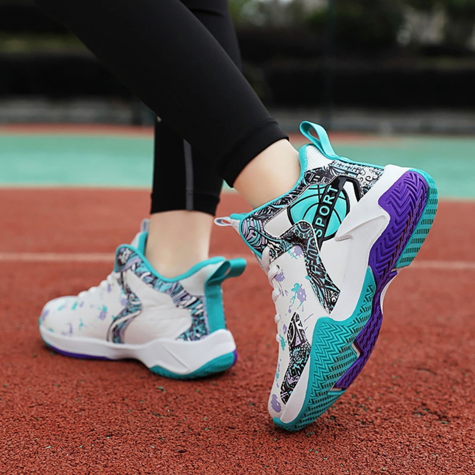 Non-Slip Kids Basketball Shoes for Boys & Girls - Lightweight, Breathable & Durable for Indoor/Outdoor Sports & Play