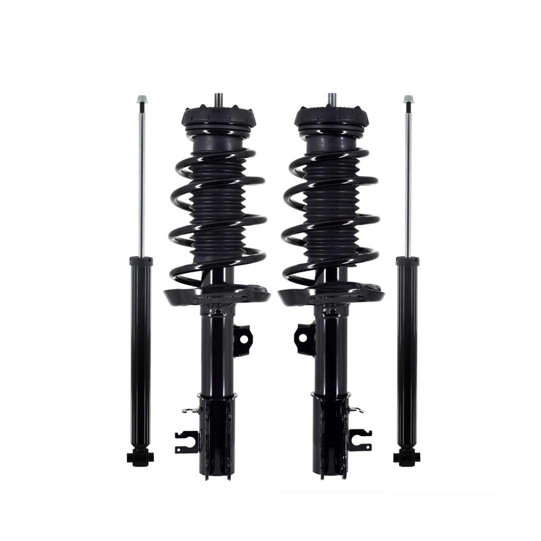 PM Auto Set 4 Front Quick Complete Strut & Rear Shock Absorber Kit for 2012-2020 Chevrolet Sonic - Smooth Ride & Enhanced Handling for City Driving & Highway Commutes