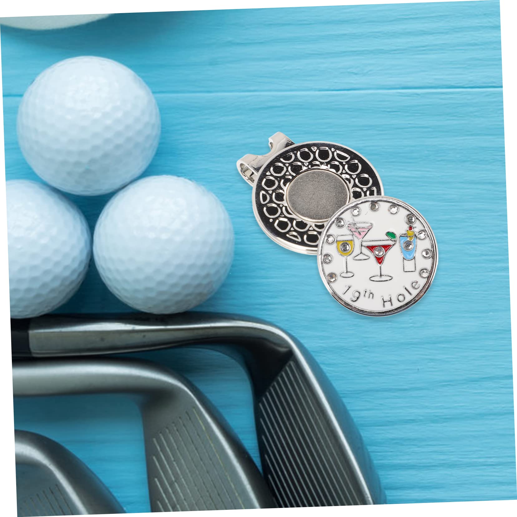 BESPORTBLE Golf Hat Clip Marker - Iron Kermit Golf Ball Marker Belt Clip with Portable Alloy Design - Perfect for Golf Accessories & On-Course Convenience