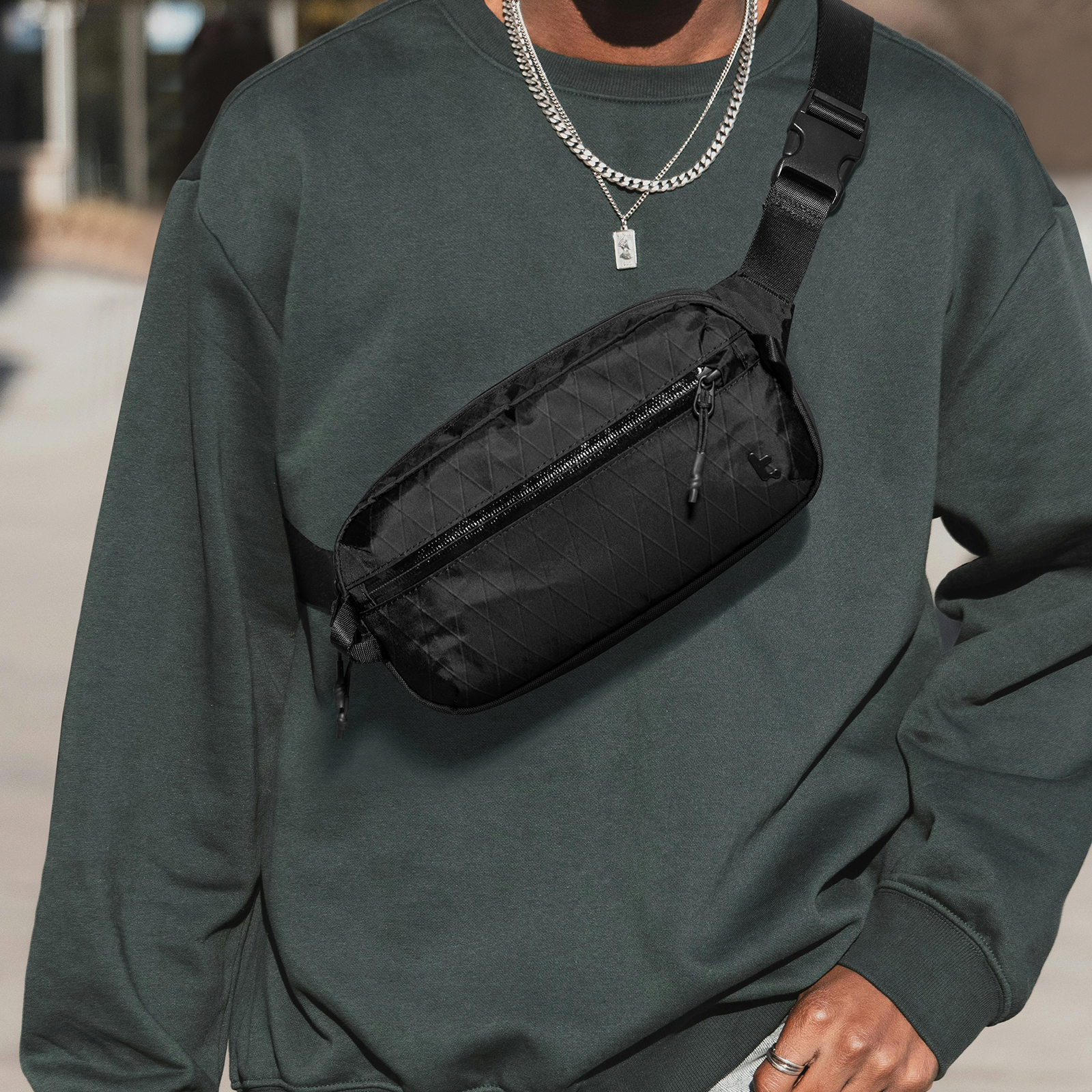 Aviator T35 X-Pac Chest Bag - Durable Crossbody Sling Pack for Outdoor Adventures, Travel & Hiking - Water-Resistant & Lightweight