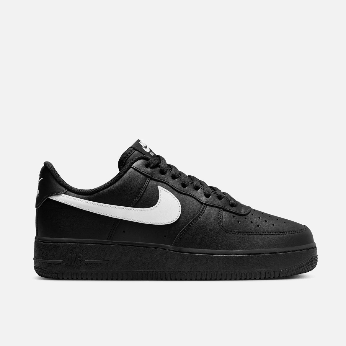 Nike Air Force 1 '07 Sneakers - Black & White Men's/Women's Basketball Shoes for Casual Wear & Street Style