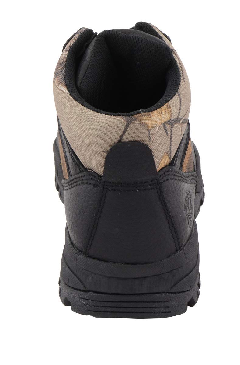 Milwaukee Leather MBM9145 Men's Waterproof Hiking Boots - Mossy Oak Camo Print for Outdoor Hunting & Trekking | Durable All-Terrain Footwear for Camping, Hiking & Work
