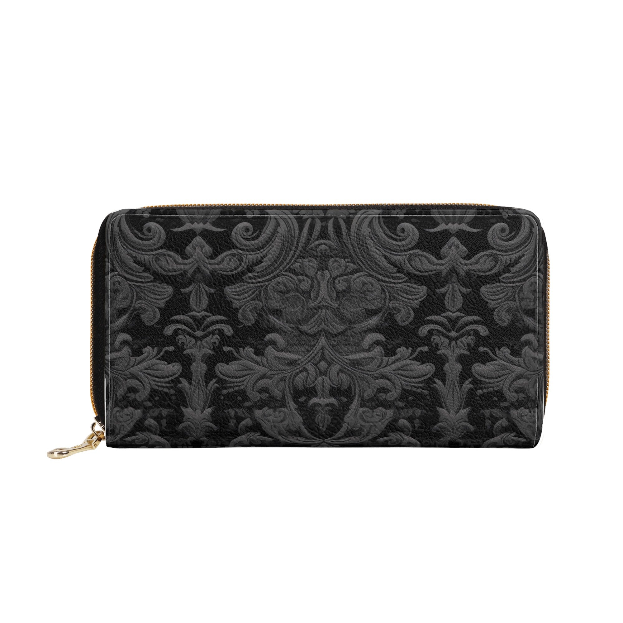 Gothic Style Leather Zipper Purse for Women - Dark Elegant Crossbody Bag for Daily Use, Parties & Gothic Fashion