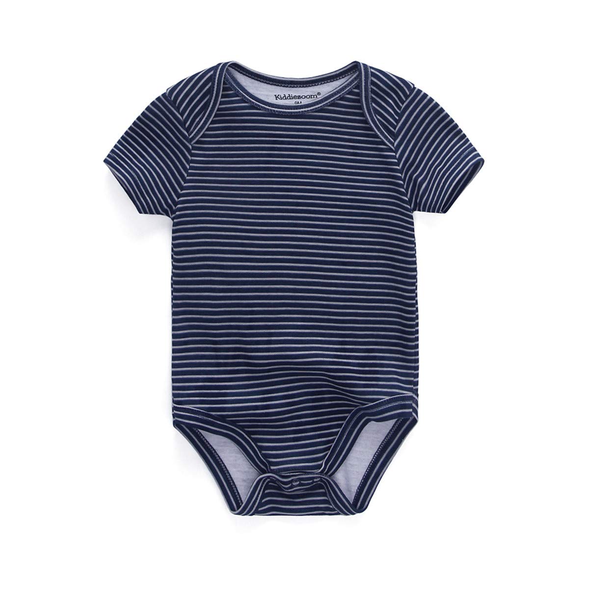 Kiddiezoom Baby Bodysuits - 5-Pack Newborn Short Sleeve Cotton Onesies | Soft Infant Rompers for Boys & Girls | Perfect for Playtime, Daycare & Photo Shoots