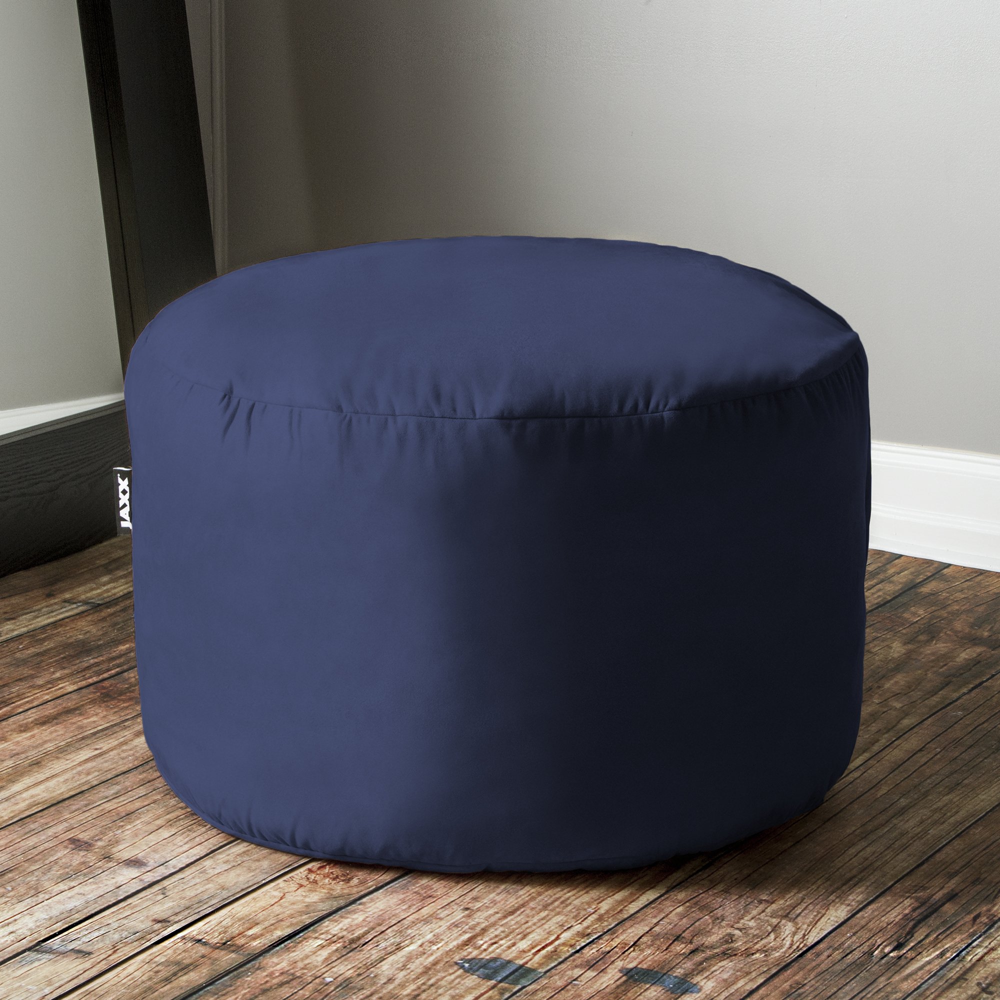 Jaxx Saxx 3 Foot Navy Blue Bean Bag Chair with Removable Washable Cover - Perfect for Kids Room, Dorm, Living Room & Game Room Relaxation