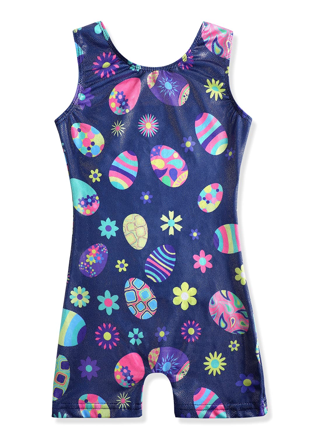 Girls Gymnastics Leotards - Toddler Dance Biketards with Mermaid & Unicorn Designs - Shiny Rainbow, Blue & Hot Pink Athletic Dance Wear - Perfect for Ballet, Cheerleading & Performance Costumes