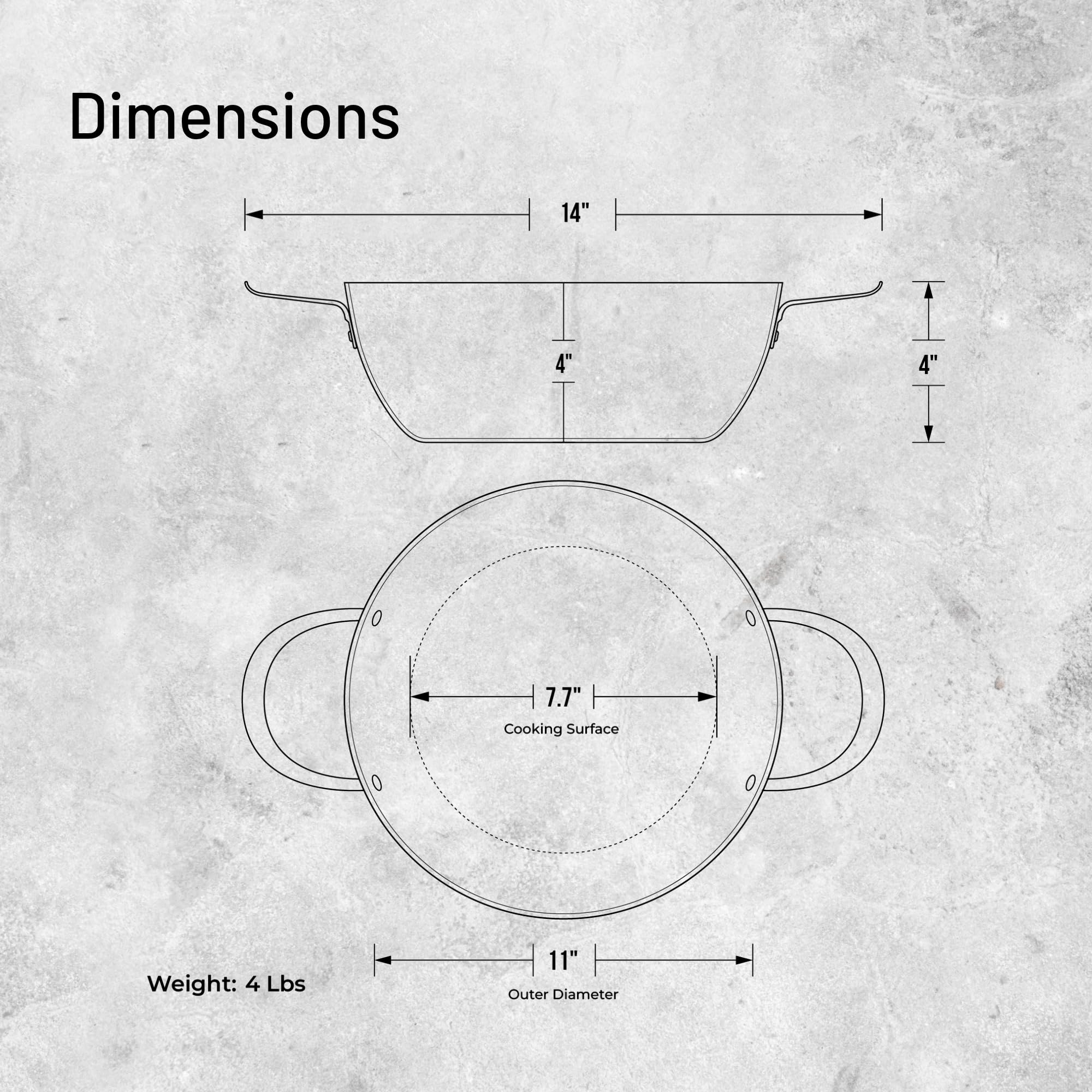de Buyer MINERAL B Carbon Steel Fry Pan 11