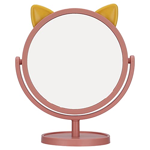 Adjustable Makeup Mirror with Flexible Stand - Clear, Exquisite & Portable Vanity Mirror for Home, Dorm & Travel (Pink) | Perfect for Makeup Application, Skincare Routine & Hair Styling