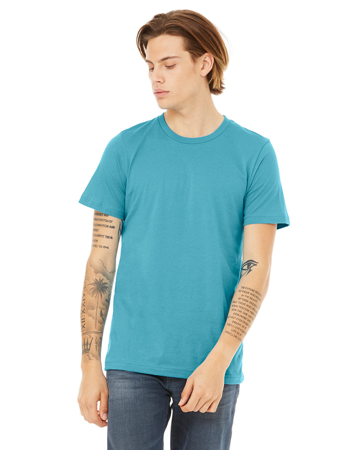 Bella + Canvas 3001CVC Unisex Heather CVC Crew Neck T-Shirt - Soft Cotton Blend Tee for Men & Women | Perfect for Casual Wear, Screen Printing & Everyday Comfort
