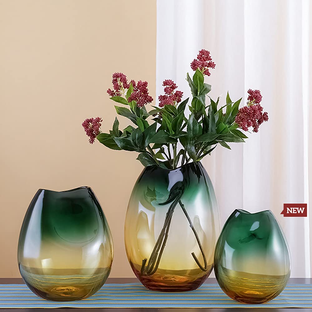 Luxury Gradient Glass Vase for Flowers - 9.25