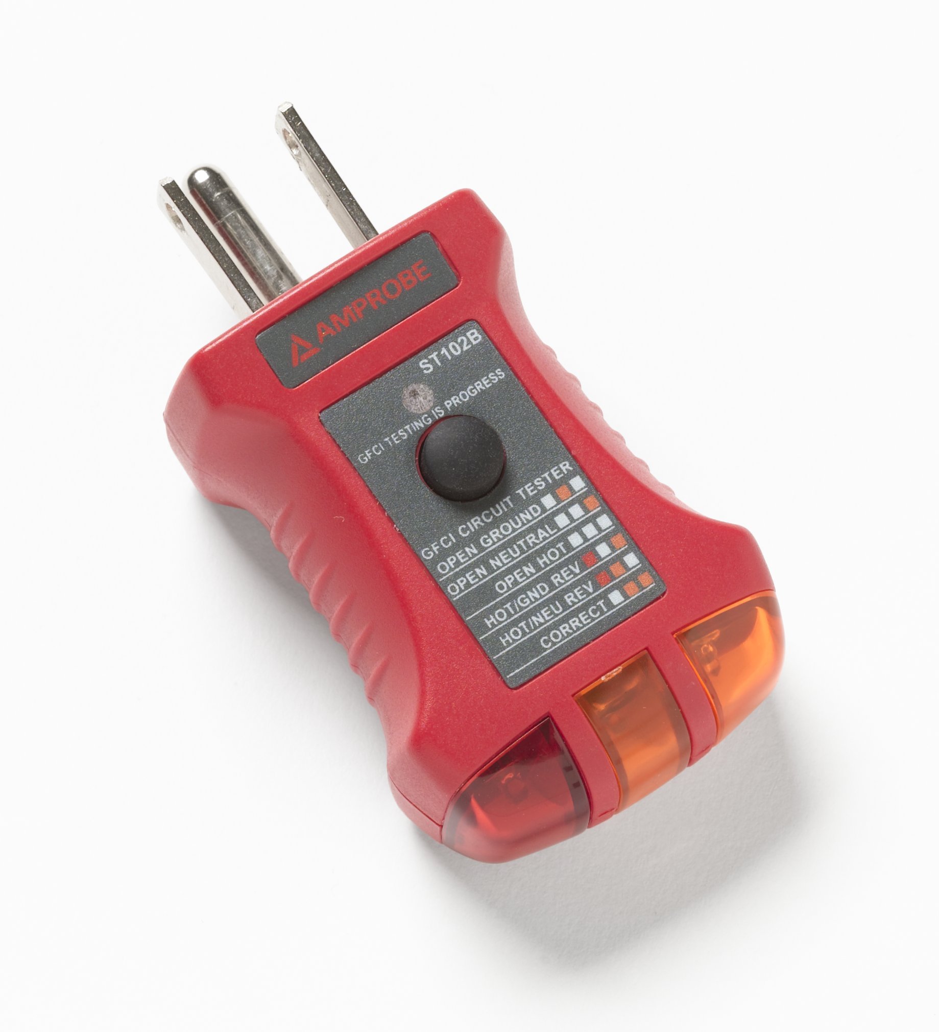 Amprobe ST-102B GFCI Outlet Tester - Electrical Socket Tester for Home & Commercial Use - Safety Test for 120V AC Receptacles - Perfect for Electricians, DIY & Home Maintenance