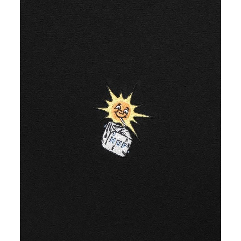 HUF JP SIPPIN SUN Pocket Short Sleeve T-Shirt - Black | Streetwear Fashion for Men | Perfect for Casual Wear, Skateboarding & Urban Style